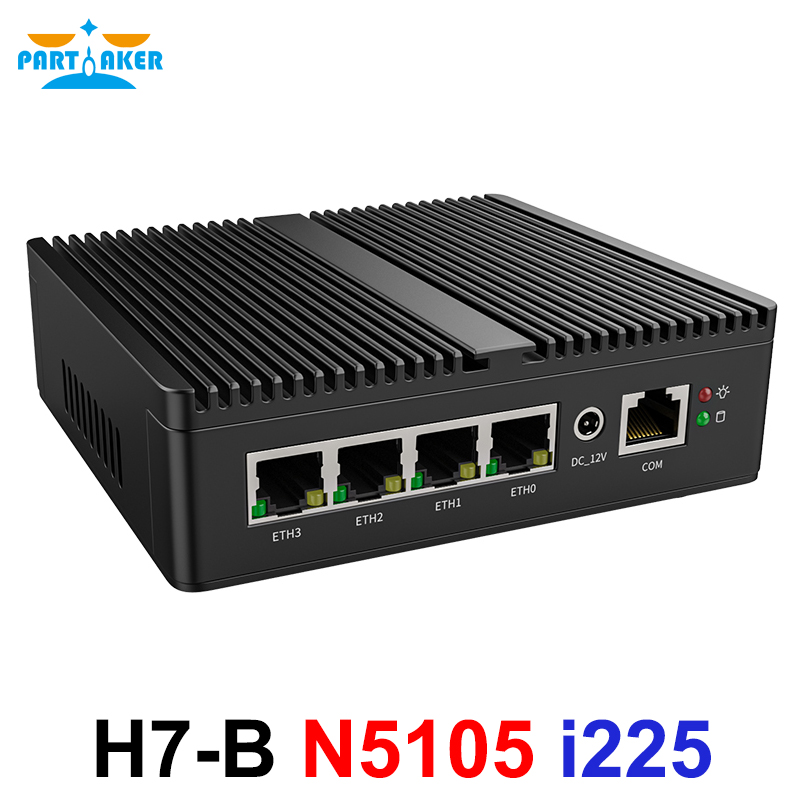 Pfsense Firewall Router 2.5G 4 I226 - Partaker Mini PC N5105 N150 J4125