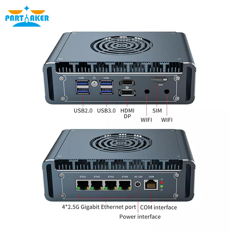 Pfsense Firewall Router 2.5G 4 I226 - 12th Gen Intel I3-1115G4 Fanless Mini