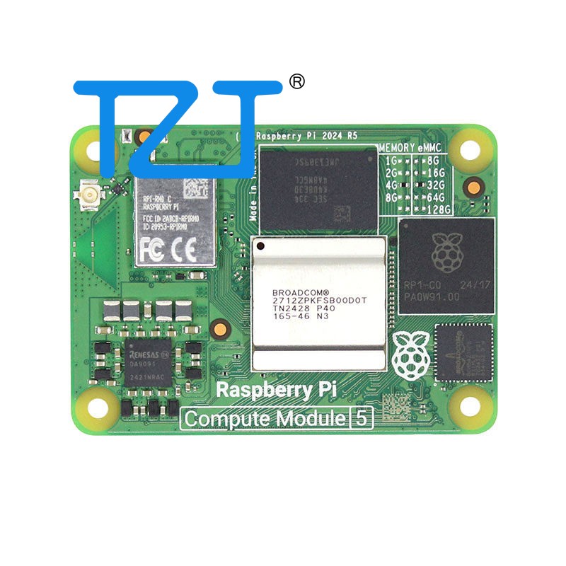 Raspberry Pi 5 8Gb Board - TZT Compute Module 5 Bluetooth5.0 4-Core