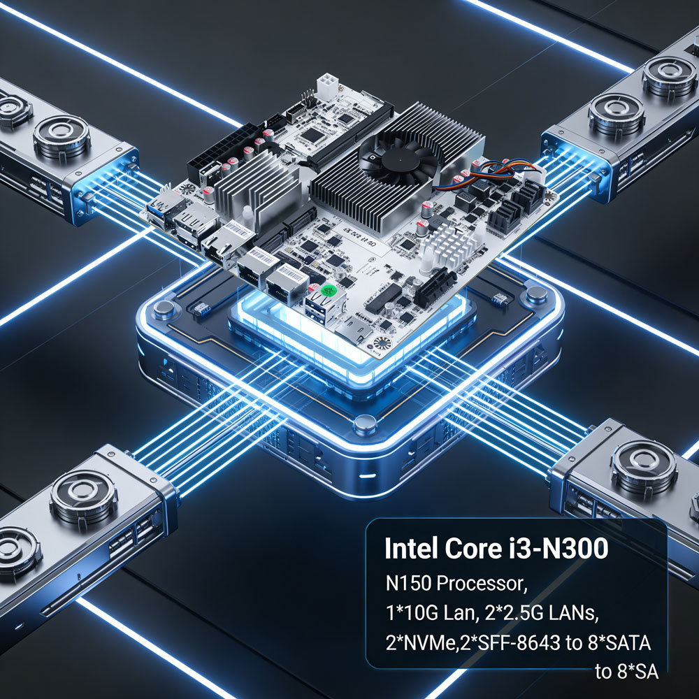 Nas Motherboard 8 Sata Mini Itx - 8-Bay NAS Mini ITX Motherboard Intel