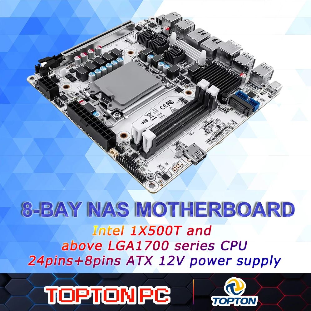 Lga1700 Itx Motherboard Ddr5 - 8-Bay NAS Mini ITX Motherboard(LGA1700 12th/13th/14th