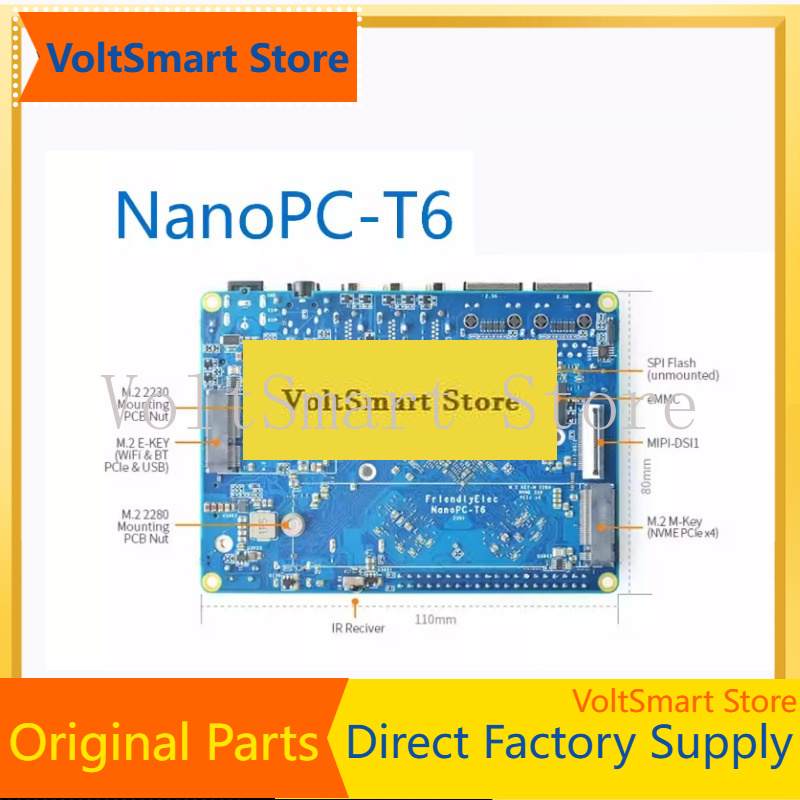 Rockchip Rk3588 Development Board - VoltSNanopc T6 Development Board-Rockchip RK3588 Cortex