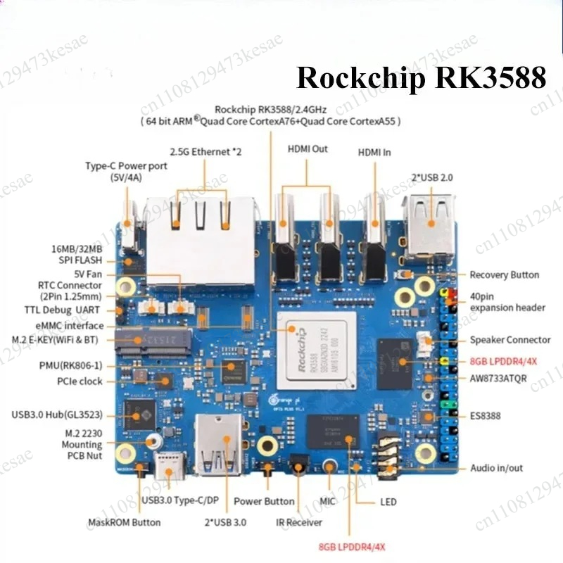 Orange Pi 5 Plus RK3588 SBC 16 - Orange Pi 5 Plus 16Gb recension och pris