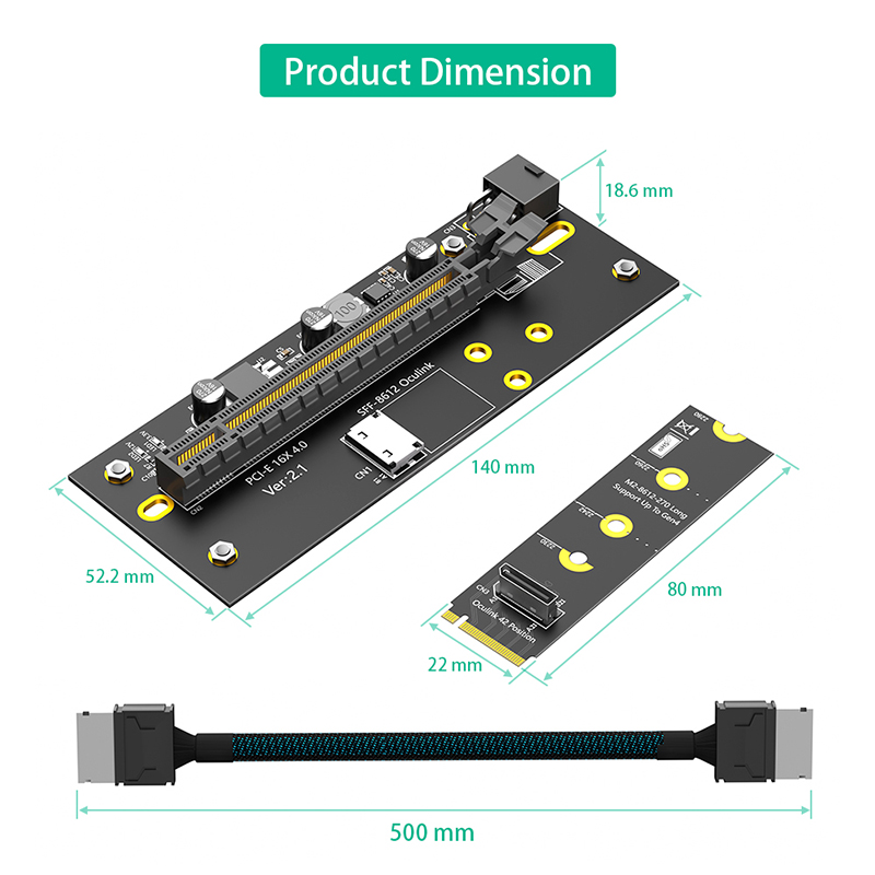 PCI Express 4.0 X16 to 2242/22 - Oculink Egpu Mini Pc recension och pris