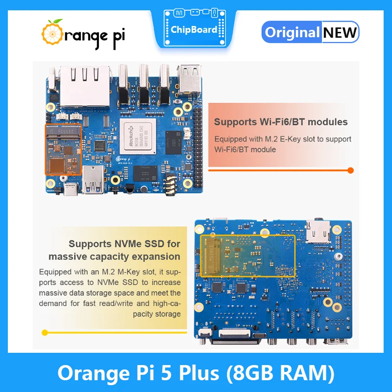 Orange Pi 5 Plus 8GB RAM RK358 - Orange Pi 5 Plus 16Gb recension och pris