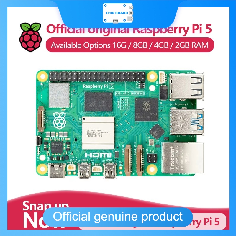 Official Raspberry Pi 5 Single - Raspberry Pi 5 8Gb Board recension och pris