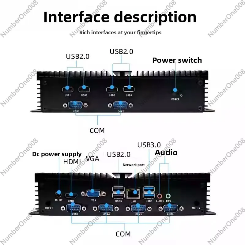 12th Gen Core I5/i7 Dual LAN D - Fanless Industrial Pc Rs485 Core I7 recension och pris