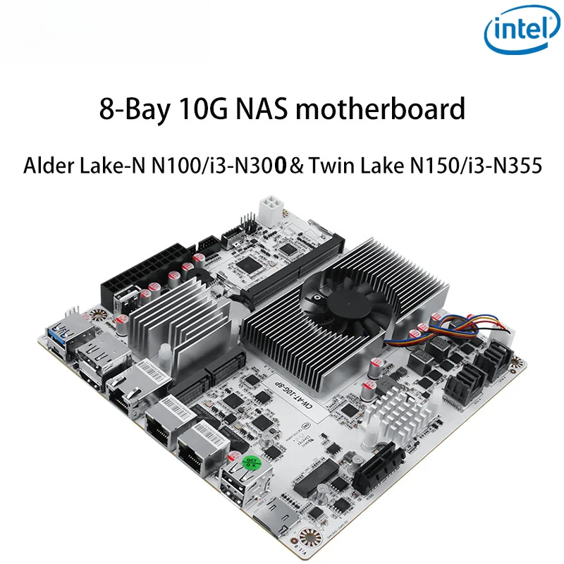 8-Bay 10G NAS Motherboard Inte - Nas Motherboard 8 Sata Mini Itx recension och pris