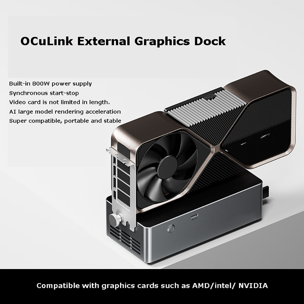 AG02/AG01 EGPU Dock with OCuLi - Oculink Egpu Mini Pc recension och pris