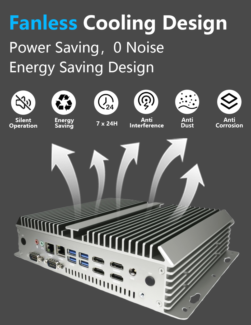 Fanless Industrial Mini PC 6xR - Fanless Industrial Pc Rs485 Core I7 recension och pris