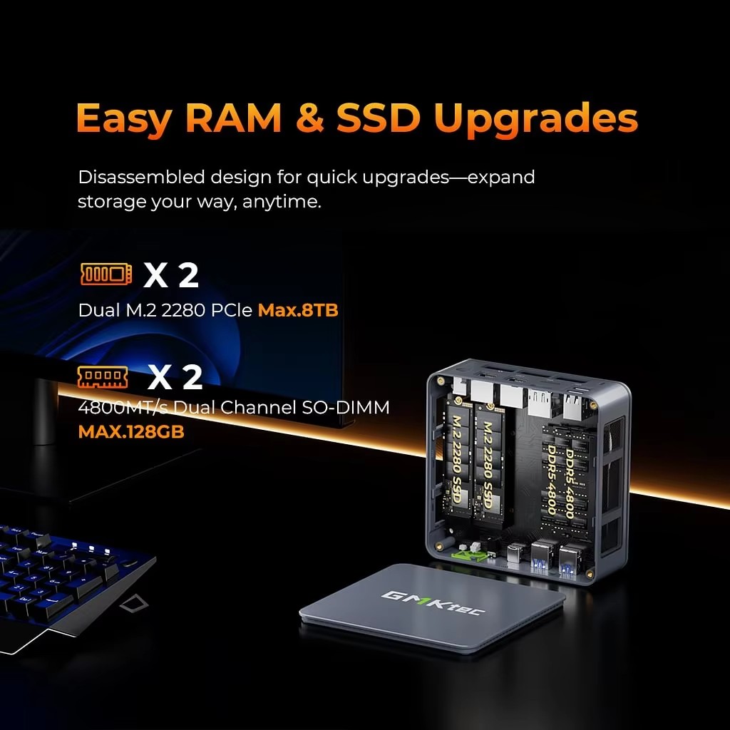 GMKtec Gaming Mini PC K6 M6 Ul - Amd Ryzen 7 7840Hs Mini Pc recension och pris