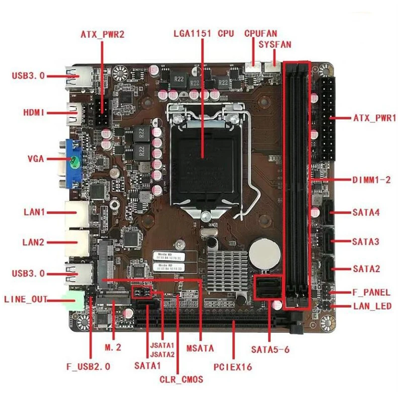 B365 Mini-ITX Motherboard LGA  - Nas Motherboard 8 Sata Mini Itx recension och pris