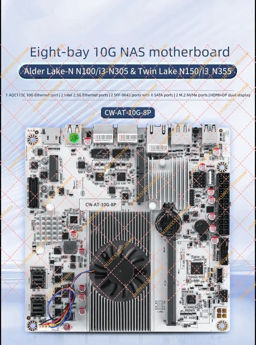 N150 N100 N305 Firewall Mother - Nas Motherboard 8 Sata Mini Itx recension och pris
