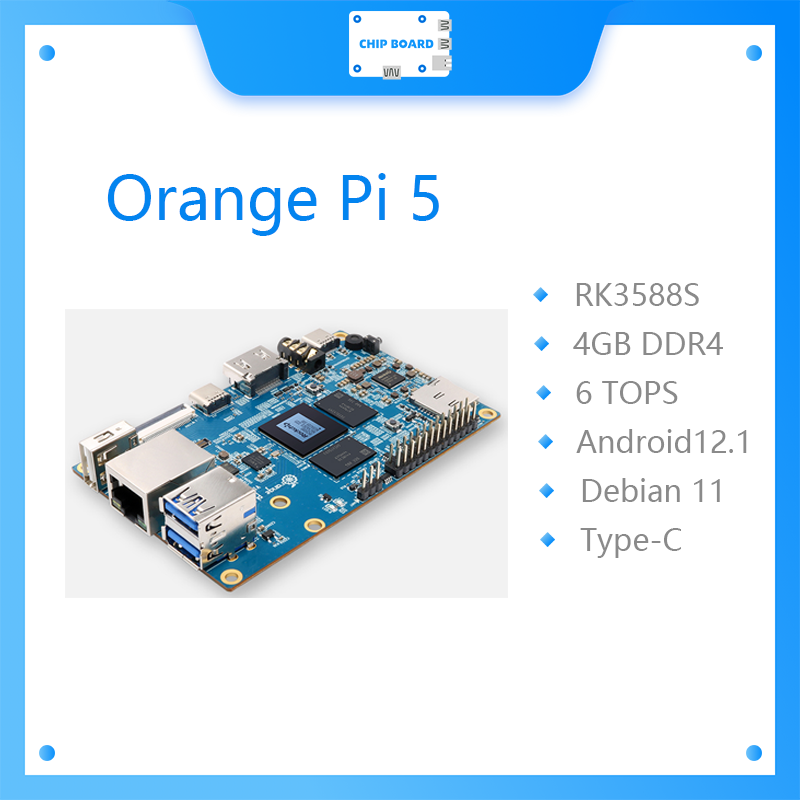 Orange Pi 5 4GB RK3588S,PCIE M - Rockchip Rk3588 Development Board recension och pris