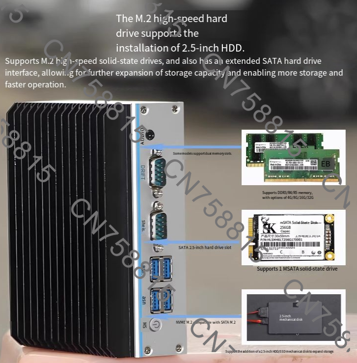 Dual LAN/Serial RS485, Fanless - Fanless Industrial Pc Rs485 Core I7 recension och pris