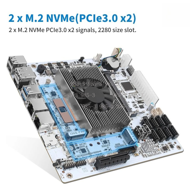 White Mini‑ITX M11 NAS Motherb - Nas Motherboard 8 Sata Mini Itx recension och pris