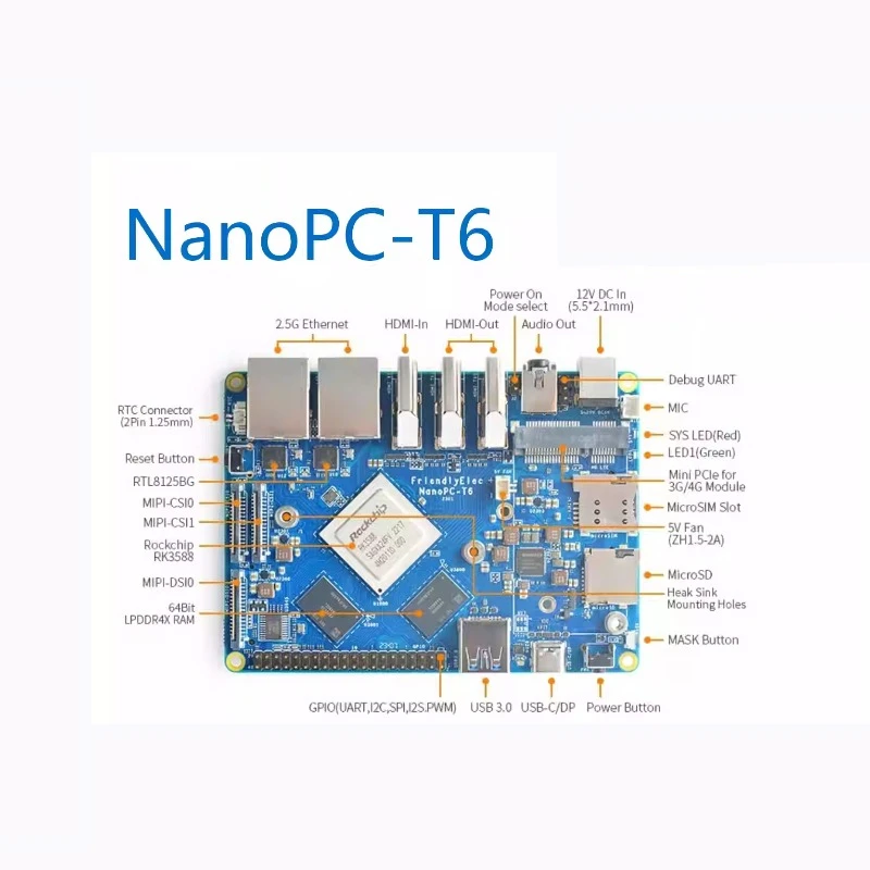 VoltSNanopc T6 Development Boa - Rockchip Rk3588 Development Board recension och pris