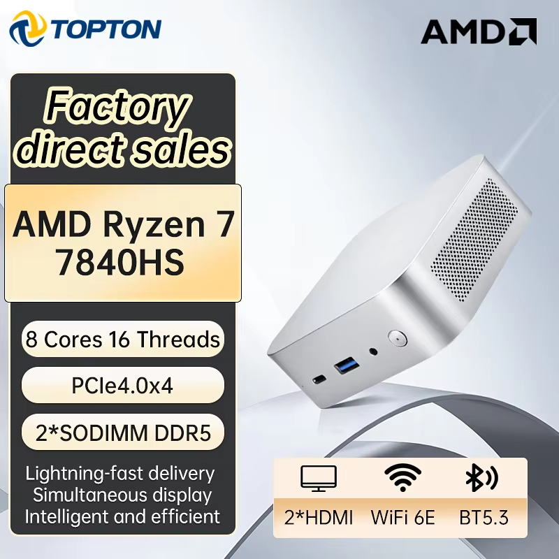 Topton AMD Ryzen 7 7840HS Gami - Amd Ryzen 7 7840Hs Mini Pc recension och pris